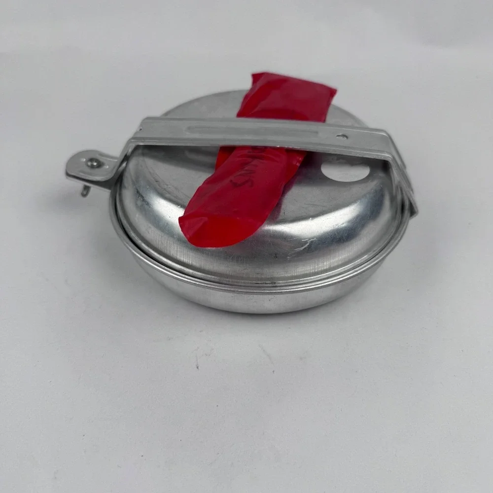 Vintage 5 Piece Mess Kit Aluminum Camping Outdoors Pot Cup